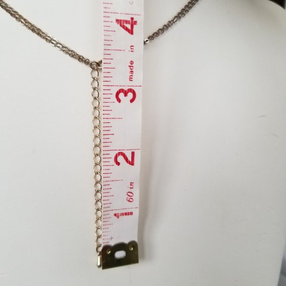 Infinite & Cross Layered Necklace Gold Tone - Picture 9 of 12